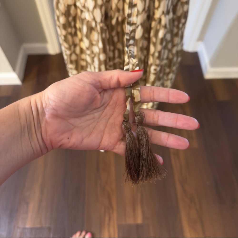 Kaktus Beige and Brown Patterned Dress - Picture 8 of 10